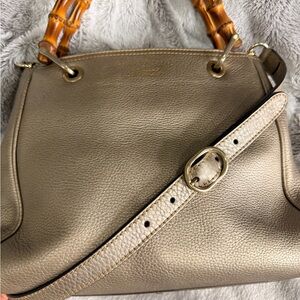 Gucci bamboo top handle bag